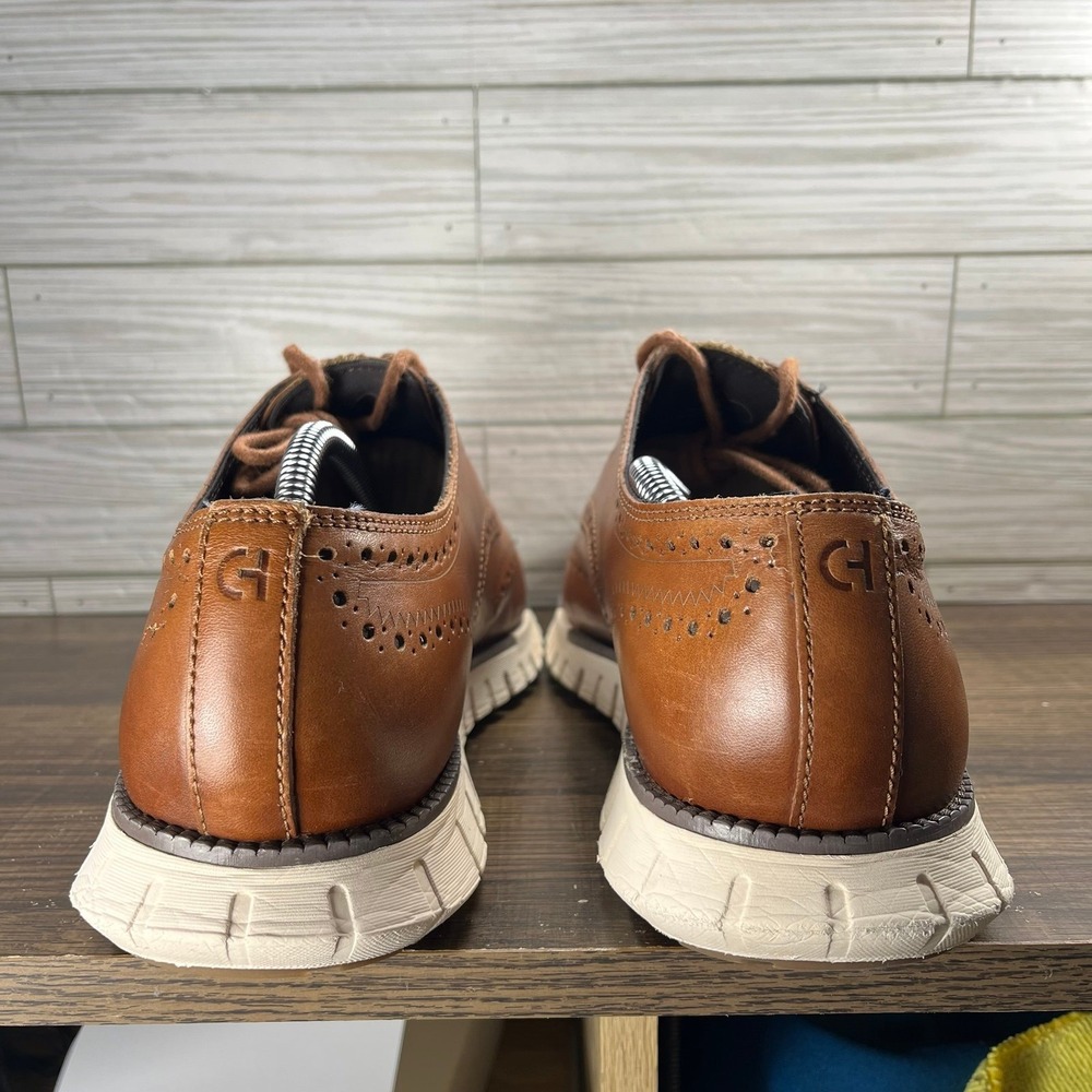 Cole Haan ZeroGrand Remastered Wingtip Oxfords Men's Brown Shoes - M 10.5 (M) - Picture 8 of 10